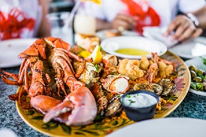 Sea Food in Historic ST Andrews Florida