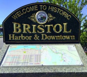 Historic Seaport and Harbor Walk in Bristol Harbor Marina Florida