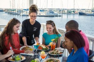 Dinner at the waterfront in Uncle Ernie's Panama City Florida